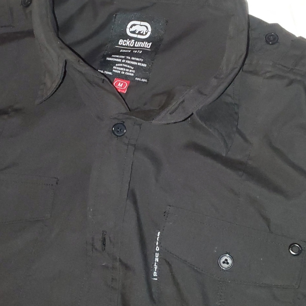 Black Echo button up